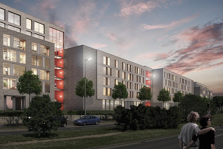 Außenansicht des Ipartment Braunschweig © KAPPE Projektentwicklung GmbH