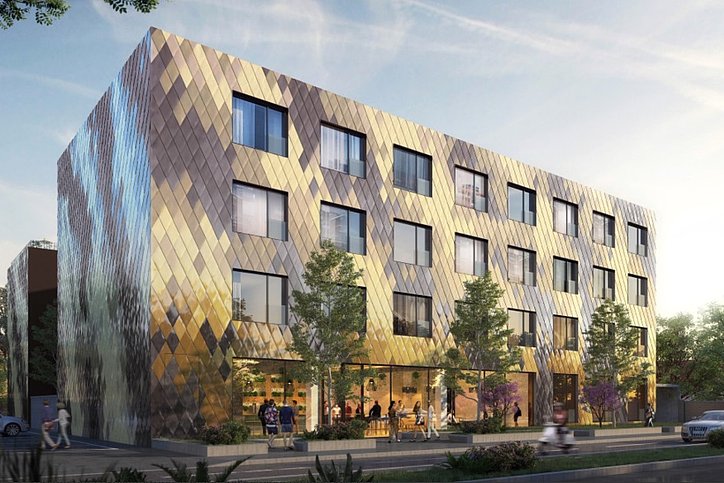 Rendering der Außenfassade - Objekt bis 2024 in München © KanAm Grund Group