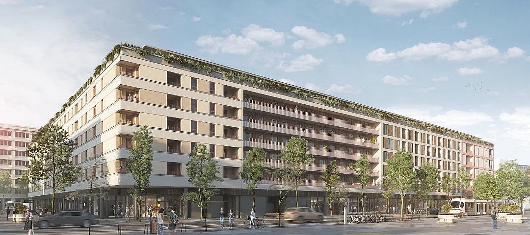 Debüt mit über 200 Wohneinheiten: geplanter Habyt-Neubau in Graz. © LQ Trade GmbH