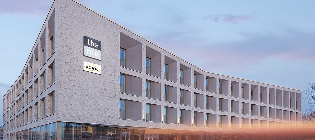 Das elfte Haus von Novums Longstay-Marke ist gestartet: das Acora Potsdam Living the City im neuen Havelquartier nahe der Potsdamer "Freundschaftsinsel". © Novum Hospitality Das elfte Haus von Novums Longstay-Marke ist gestartet: das Acora Potsdam Living the City im neuen Havelquartier nahe der Potsdamer "Freundschaftsinsel". © Novum Hospitality