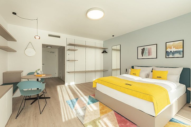 Für Novum Hospitality gehört Acora Living the City zu den aktuell am stärksten wachsenden Marken. Dem frisch eröffneten Haus in Heidelberg sollen in diesem Jahr noch drei neue Neubau-Projekte folgen. © Novum Hospitality