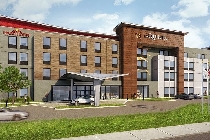Das im Bau befindliche La Quinta and Hawthorn Suites in Pflugerville, Texas: Inwiefern wird die neue Wyndham-Marke der bisher einzigen Extended-Stay-Marke Hawthorn Suites by Wyndham ähneln? © Wyndham