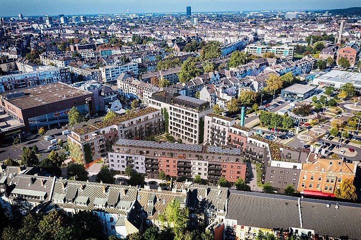 Nichts Neues, aber mit neuer Mobilitätskraft - das Quartier als durchmischtes Angebot mit durchmischtem Investitionsrisiko. © Visualisierung Cube Central 378: 3D RenderMachine GmbH